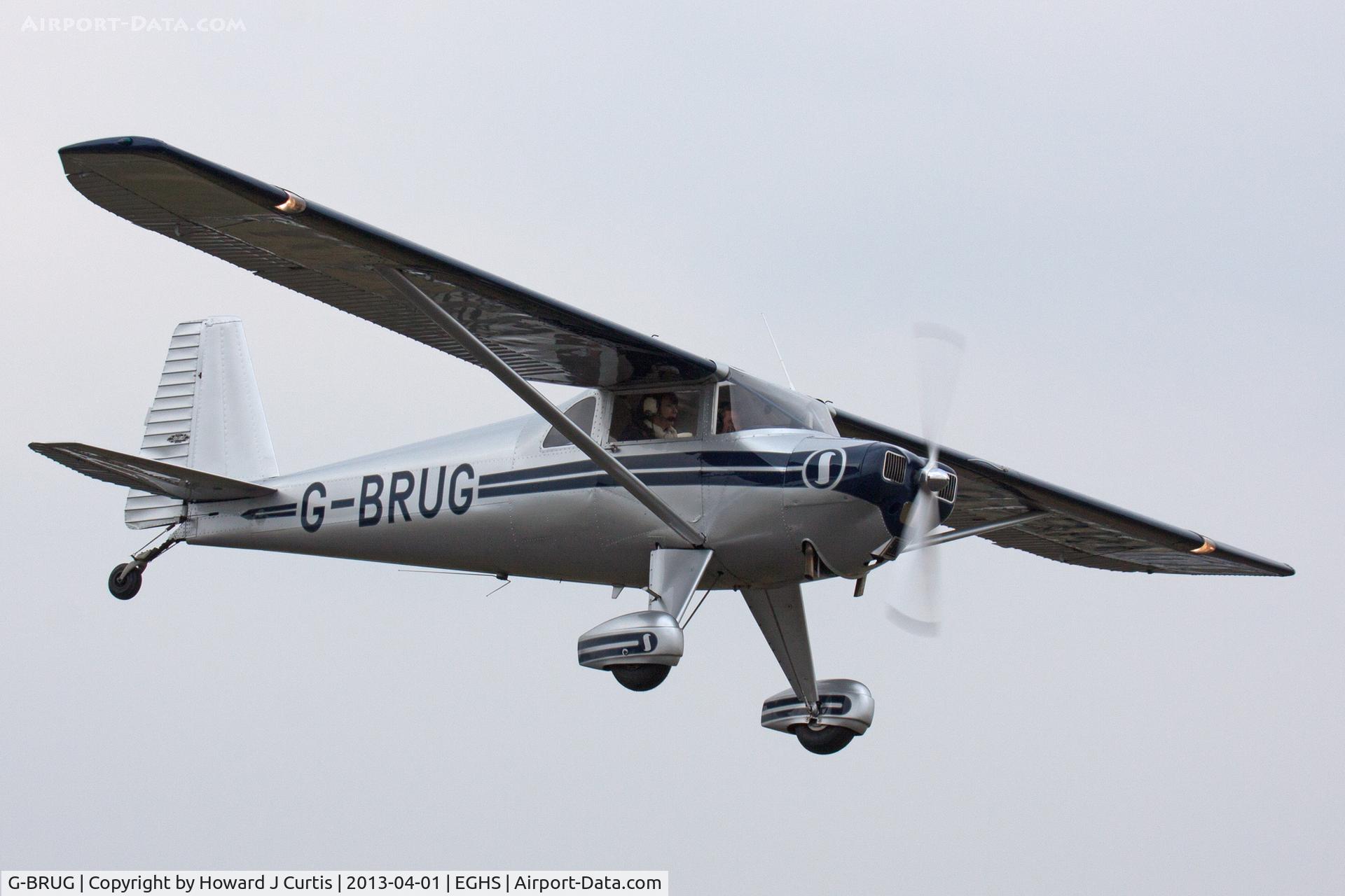 G-BRUG, 1946 Luscombe 8E Silvaire C/N 4462, At the LAA Fly-In and HMS Dipper 70th Anniversary Event. Privately owned.