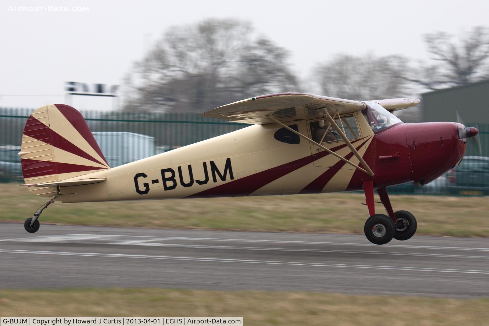 G-BUJM, 1946 Cessna 120 C/N 11784, At the LAA Fly-In and HMS Dipper 70th Anniversary Event. Privately owned.