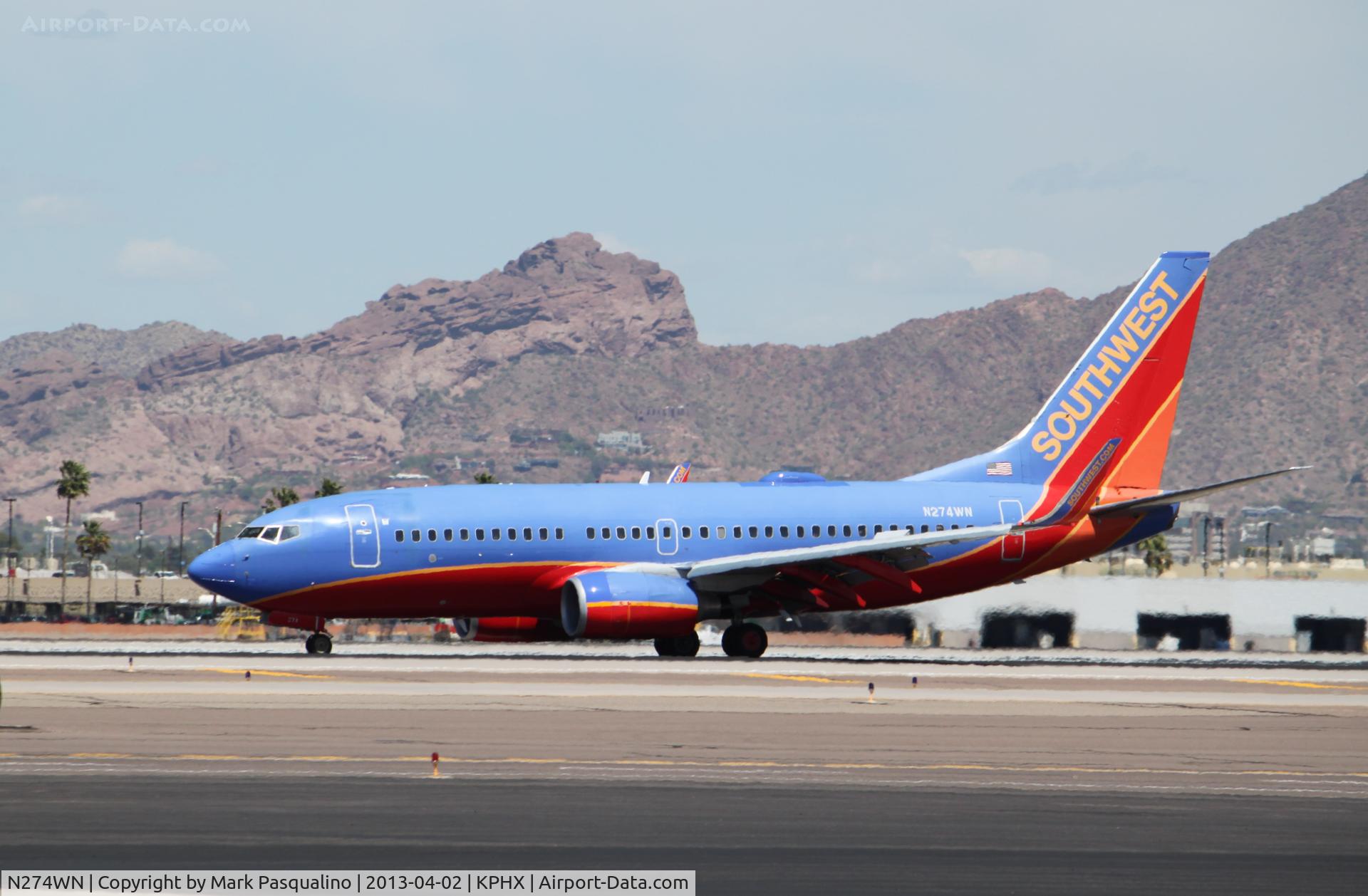 N274WN, 2007 Boeing 737-7H4 C/N 32529, Boeing 737-700