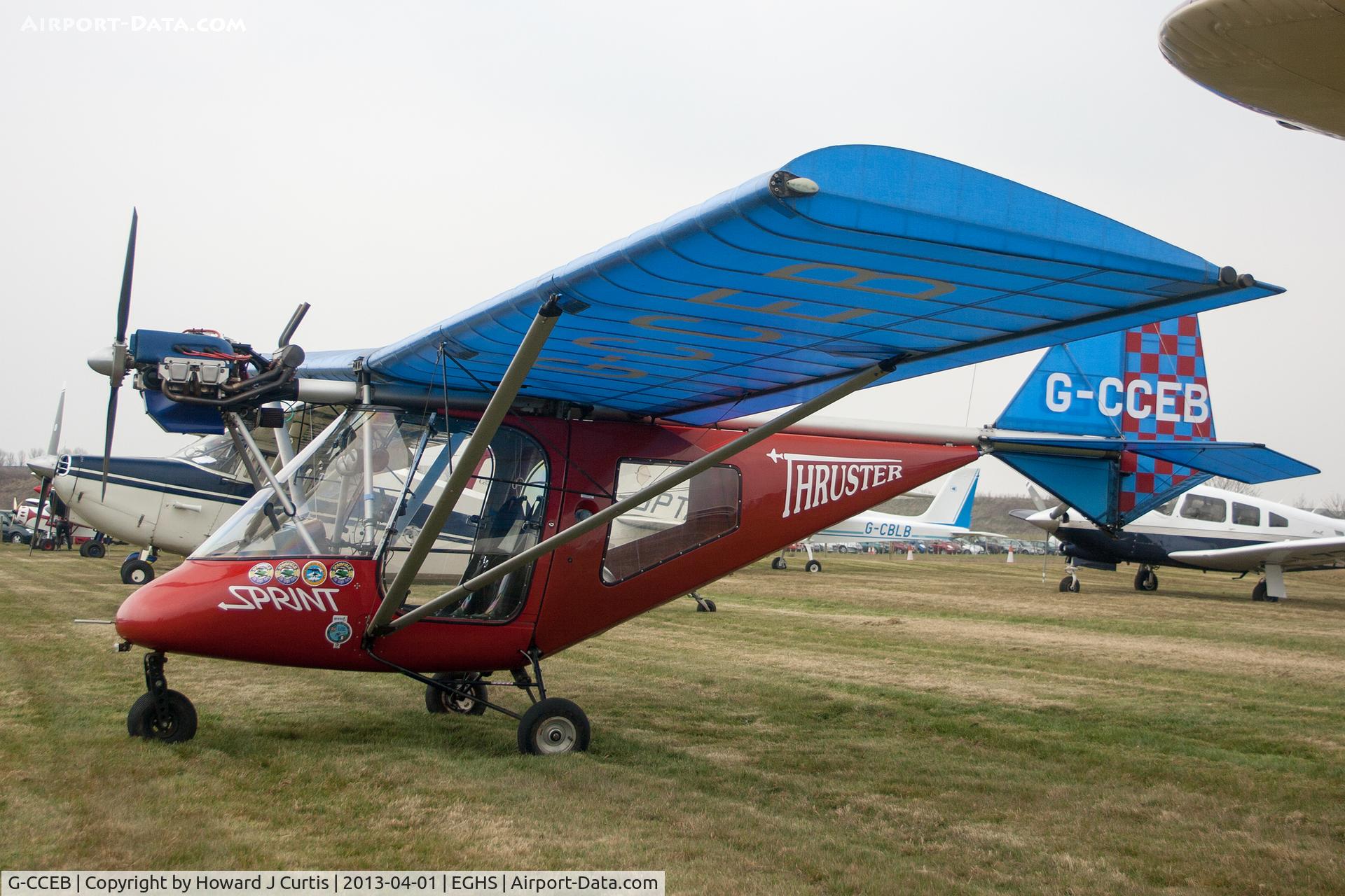 G-CCEB, 2003 Thruster T600N 450 C/N 0035-T600N-085, At the LAA Fly-In and HMS Dipper 70th Anniversary Event. Privately owned.