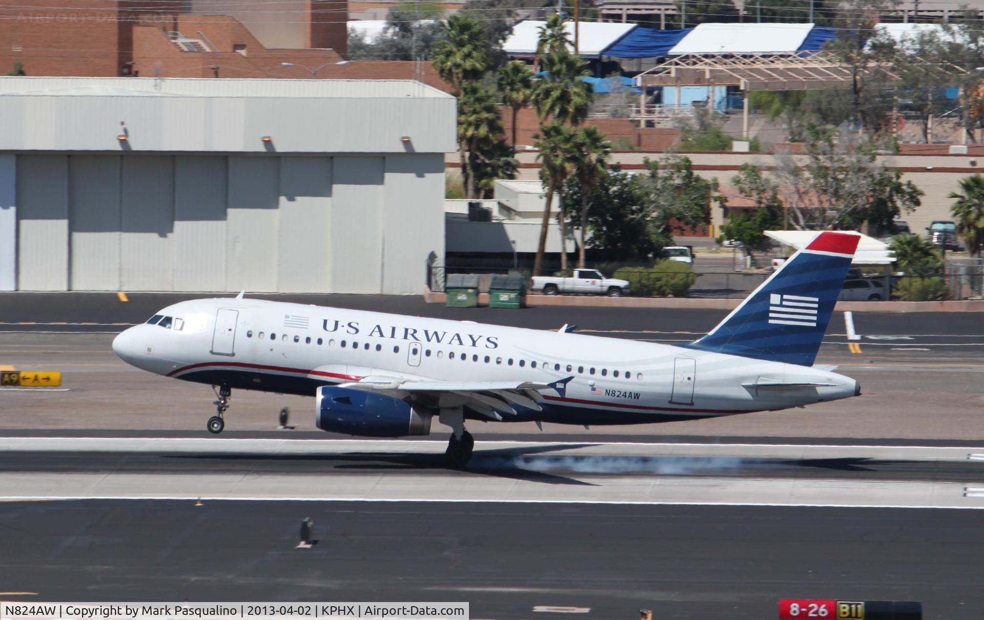 N824AW, 2001 Airbus A319-132 C/N 1490, Airbus A319