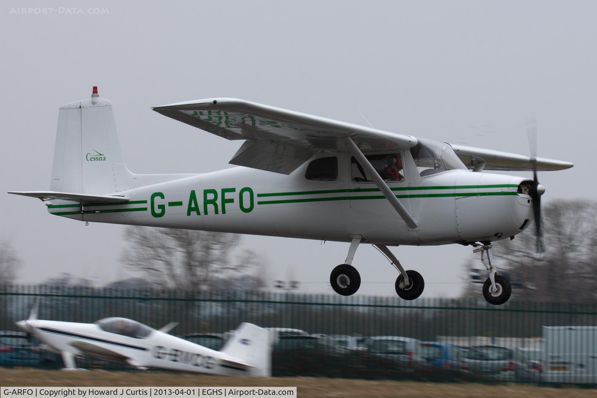 G-ARFO, 1961 Cessna 150A C/N 15059174, At the LAA Fly-In and HMS Dipper 70th Anniversary Event. Privately owned.