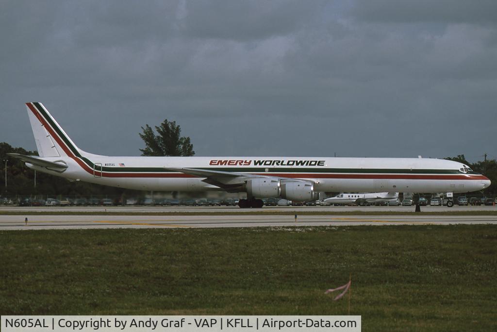 N605AL, 1969 Douglas DC-8-63 C/N 46106, Emery Worldwide DC8-73