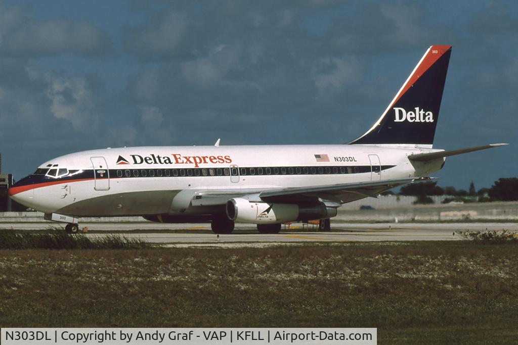N303DL, 1983 Boeing 737-232 C/N 23075, Delta Express 737-200