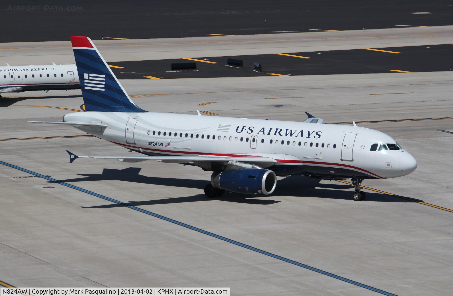 N824AW, 2001 Airbus A319-132 C/N 1490, Airbus A319