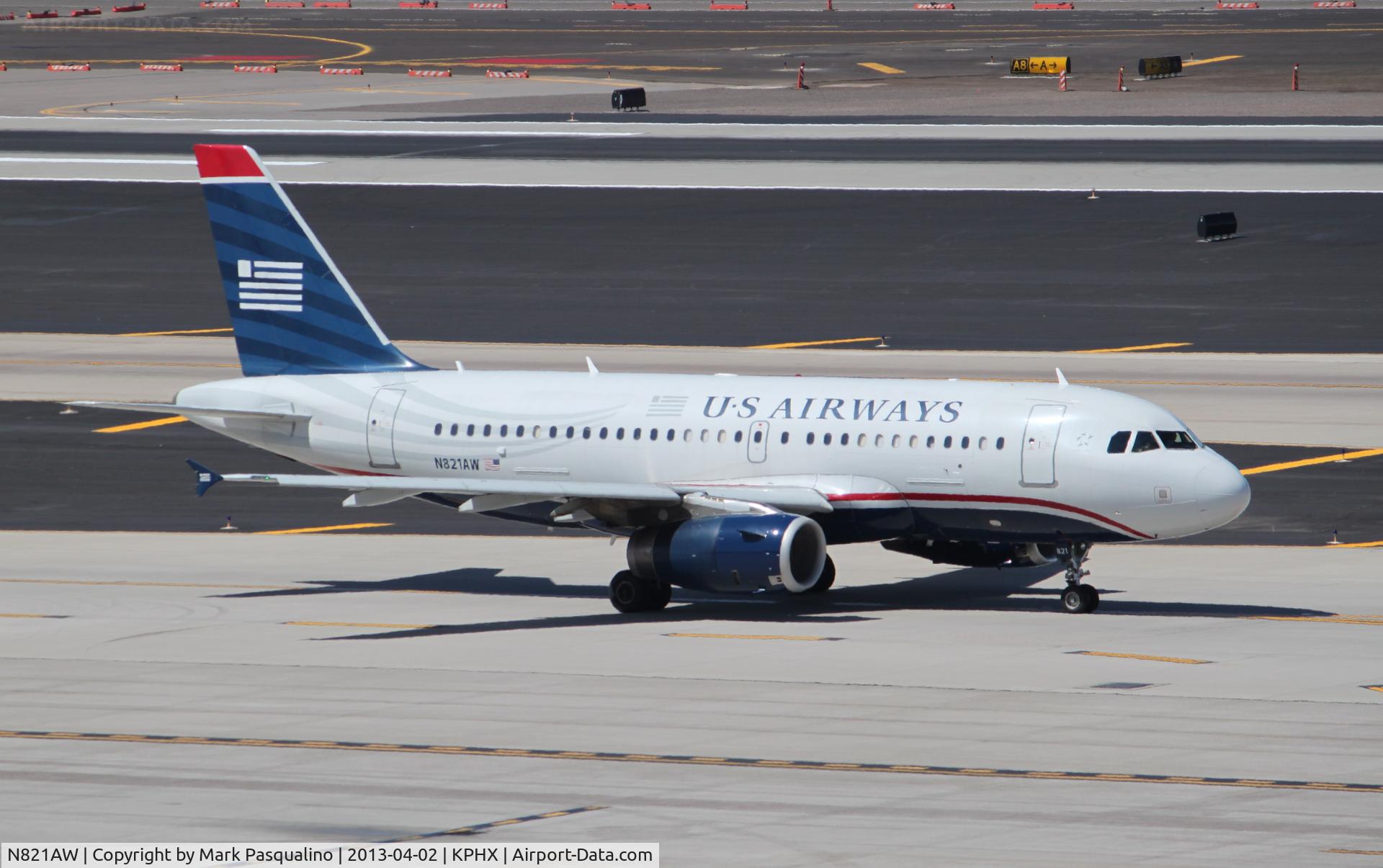 N821AW, 2000 Airbus A319-132 C/N 1406, Airbus A319