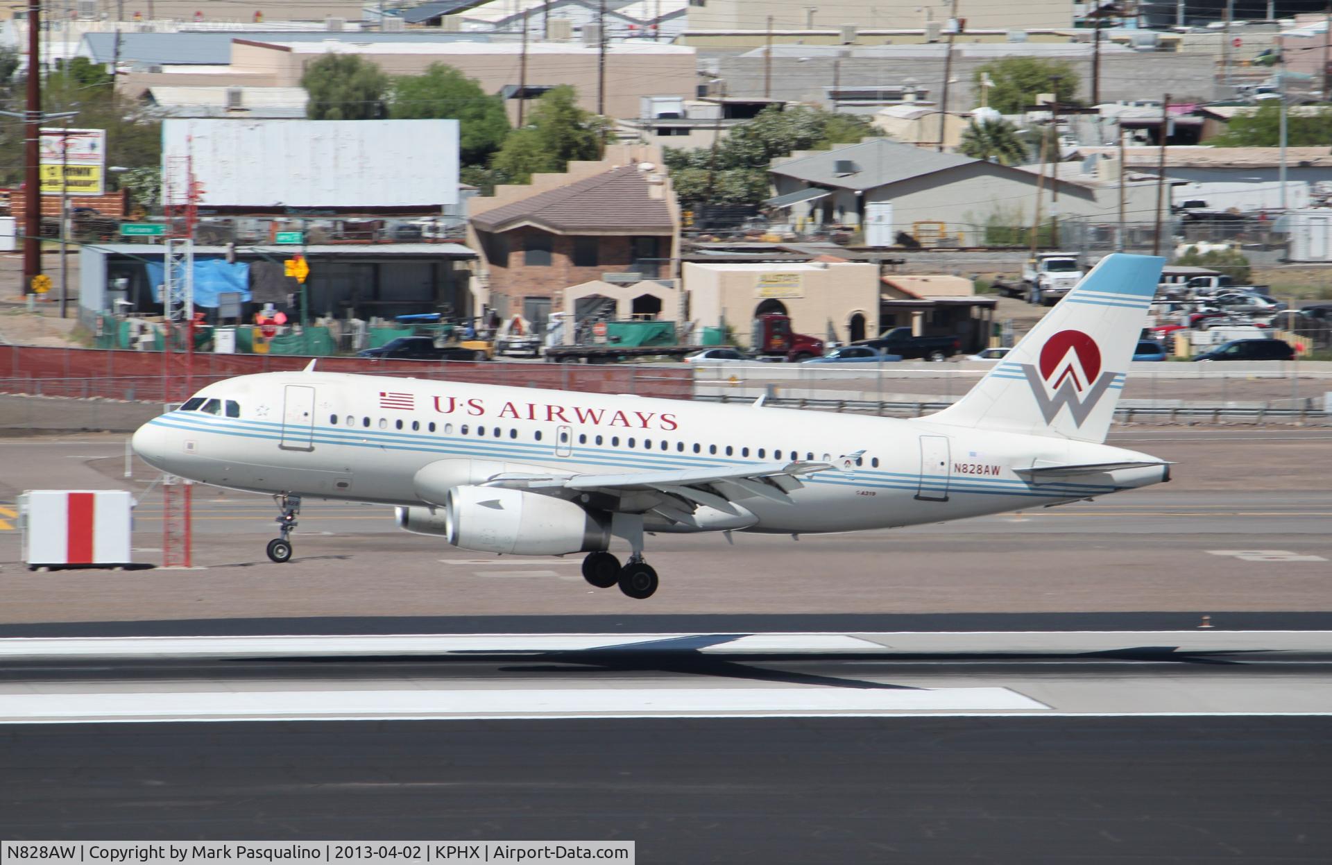 N828AW, 2001 Airbus A319-132 C/N 1552, Airbus A319