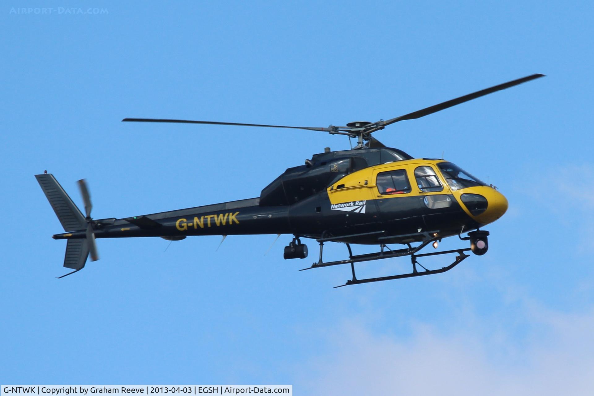G-NTWK, 1986 Aerospatiale AS-355F-1 Twin Squirrel C/N 5347, Inbound to Norwich the day after it was featured on BBC 4..