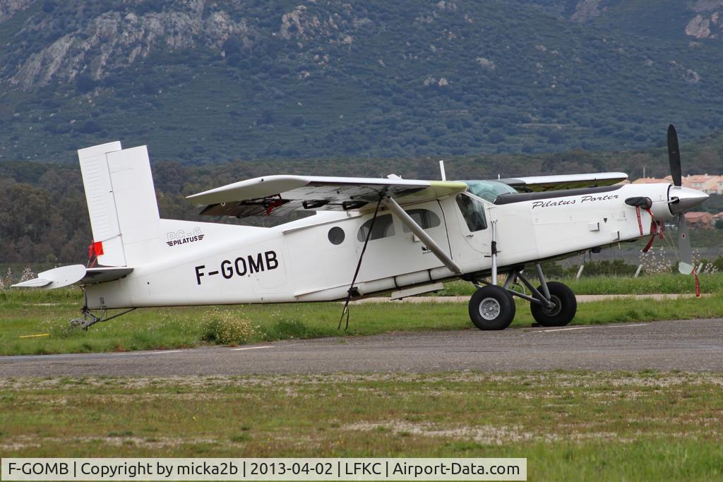 F-GOMB, 1995 Pilatus PC-6/B2-H4 Turbo Porter C/N 819, Parked