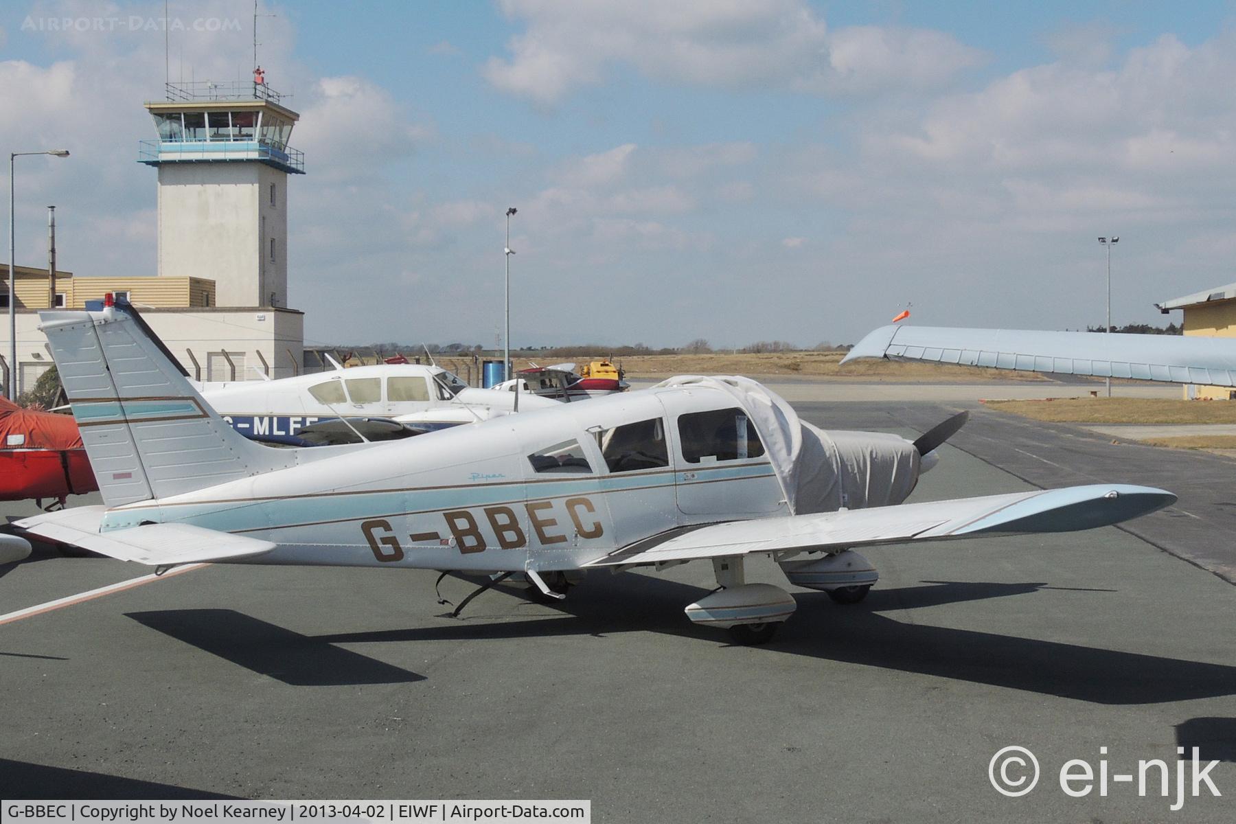 G-BBEC, 1973 Piper PA-28-180 Cherokee C/N 28-7305478, Photographed on the light aircraft ramp at Waterford Airport.