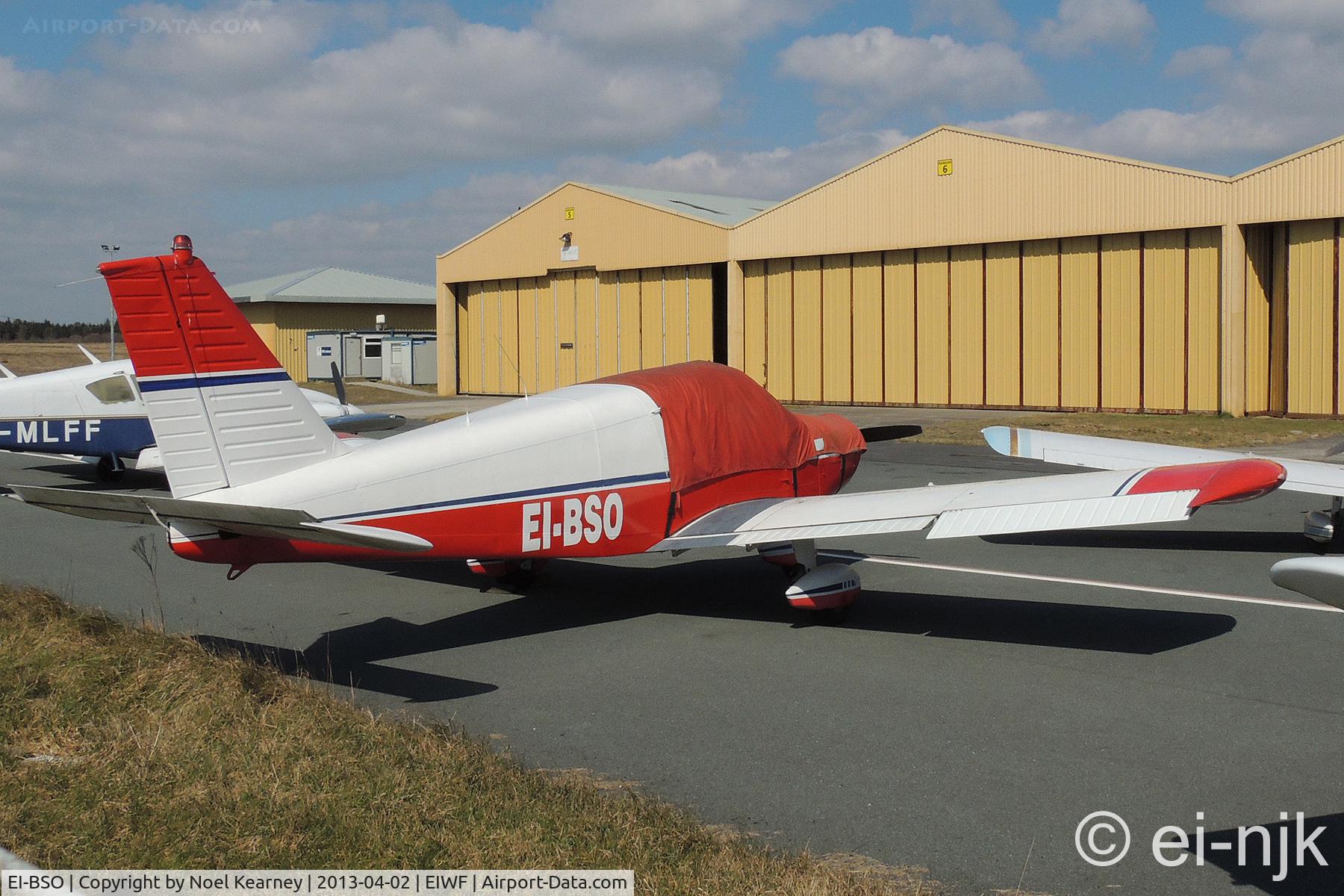 EI-BSO, Piper PA-28-140B C/N 28-25449, Photographed on the light aircraft ramp at Waterford Airport.