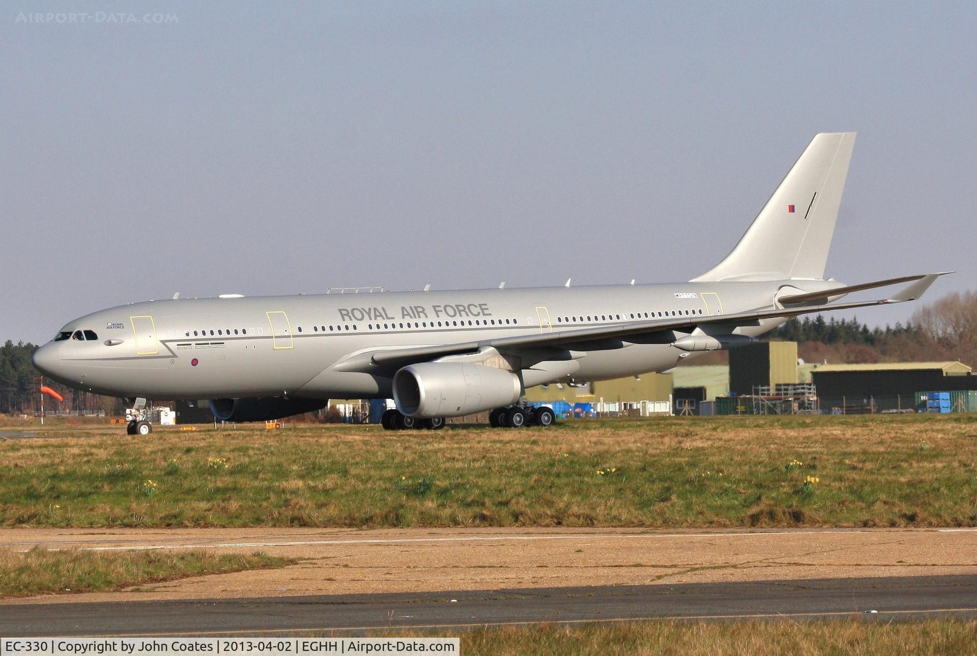 EC-330, 2011 Airbus KC3 Voyager (A330-243MRTT) C/N 1275, Voyager K3 MRTT-019 taxies in to Cobham , just back after paint at Manchester..to be ZZ332