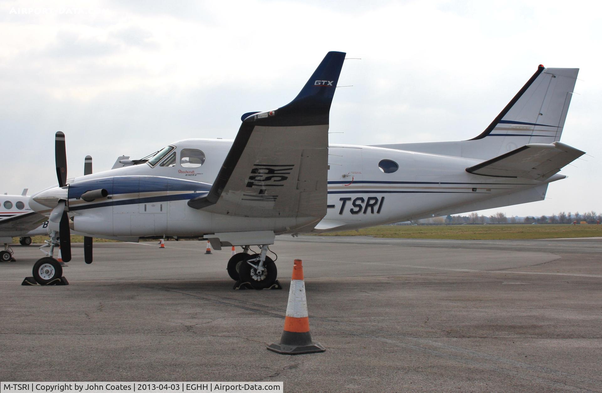 M-TSRI, Hawker Beechcraft C90GTI King Air C/N LJ-2033, Visitor at Sigs