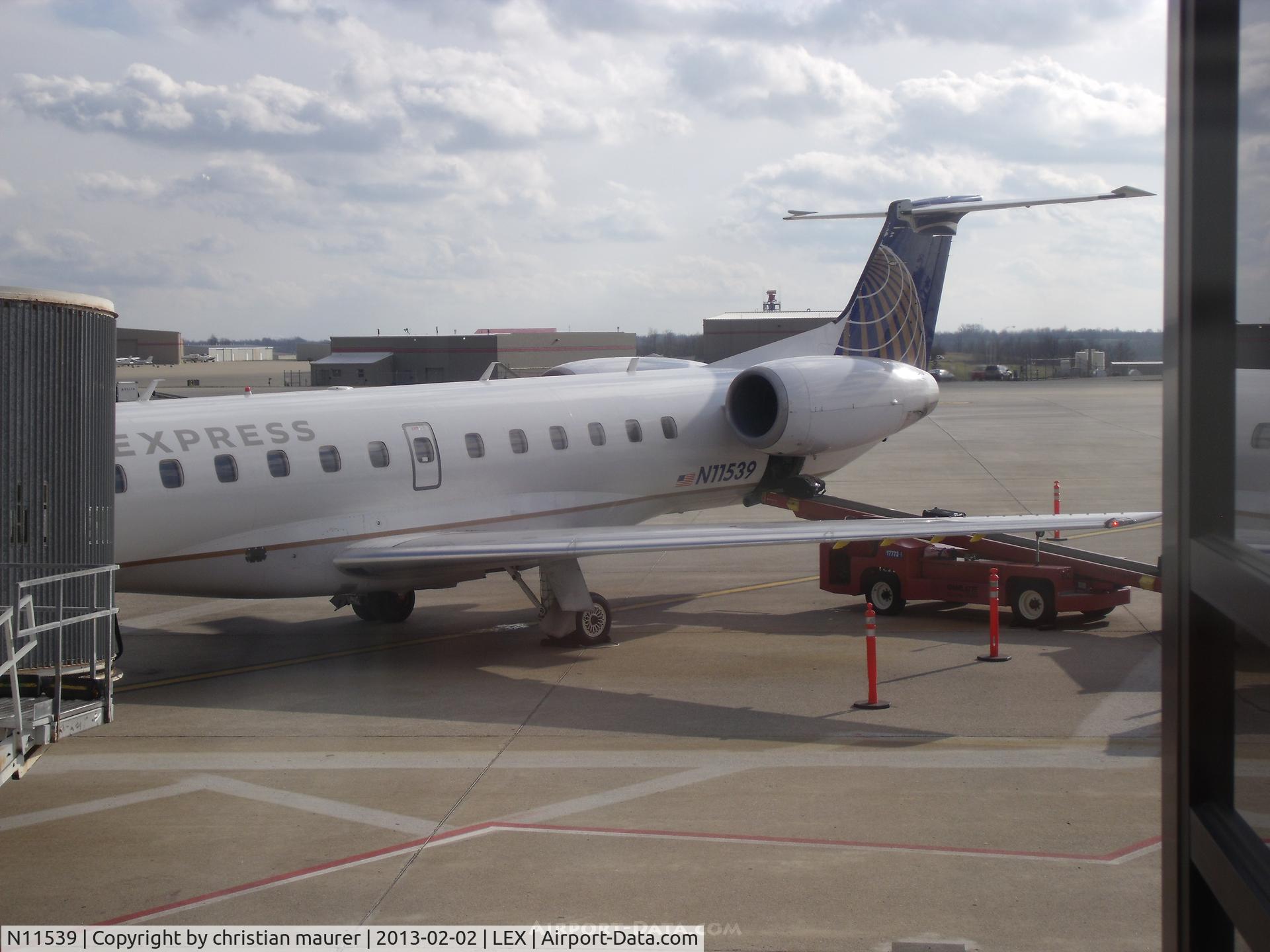 N11539, 2001 Embraer ERJ-145LR (EMB-145LR) C/N 145536, just landed from iah