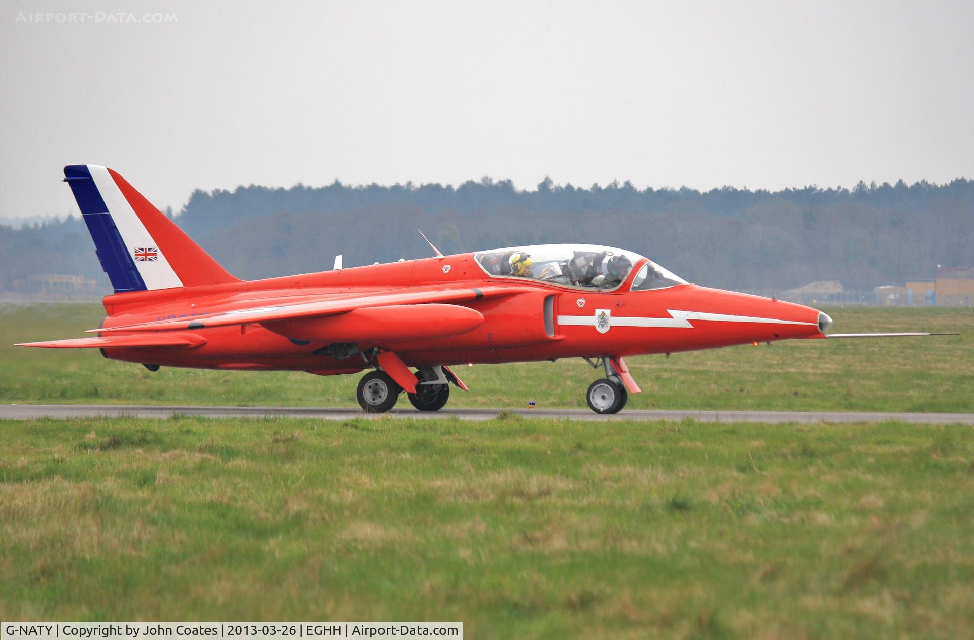 G-NATY, 1963 Hawker Siddeley Gnat T.1 C/N FL548, Resident ex Red Arrow type making a fast ground run