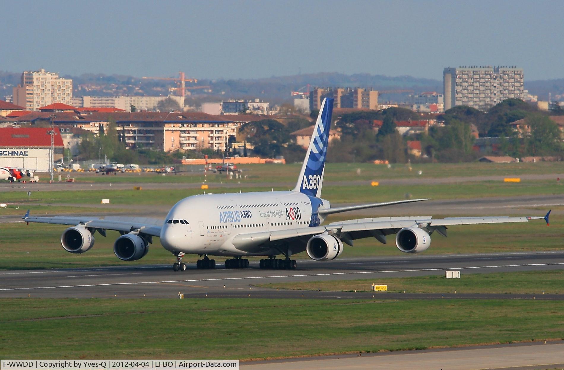 F-WWDD, 2005 Airbus A380-861 C/N 004, Airbus A380-861, Landing rwy 32L, Toulouse Blagnac Airport (LFBO-TLS)