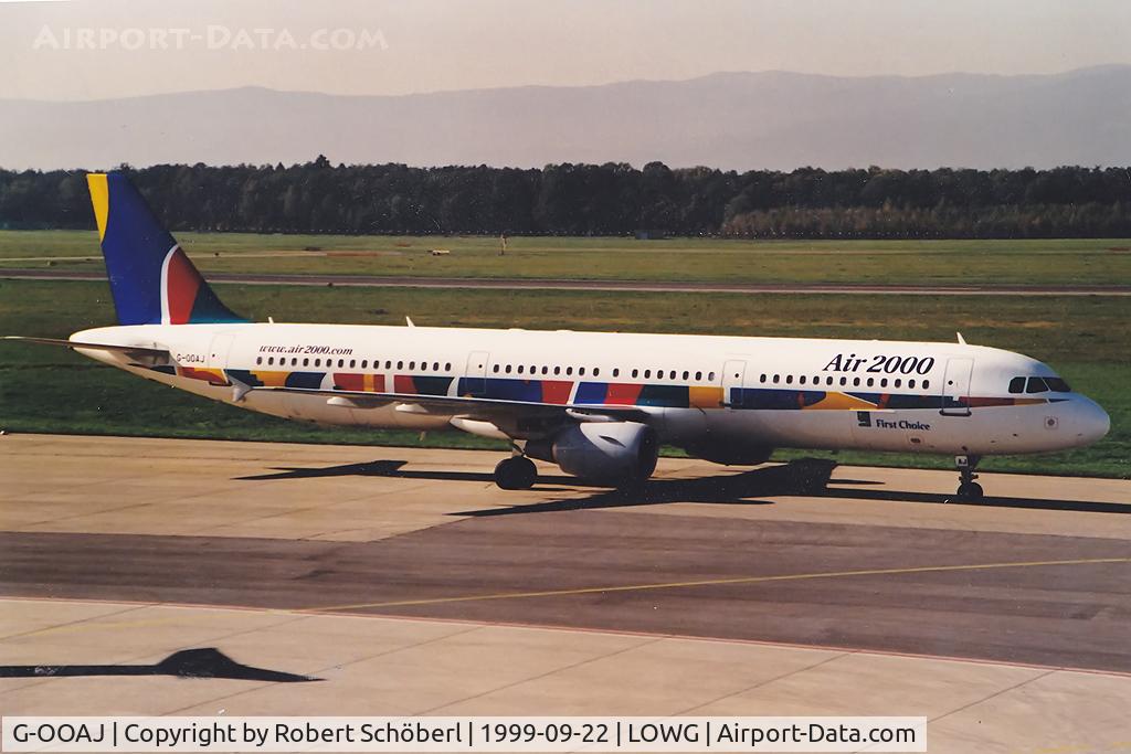 G-OOAJ, 1999 Airbus A321-211 C/N 1017, G-OOAJ @ LOWG