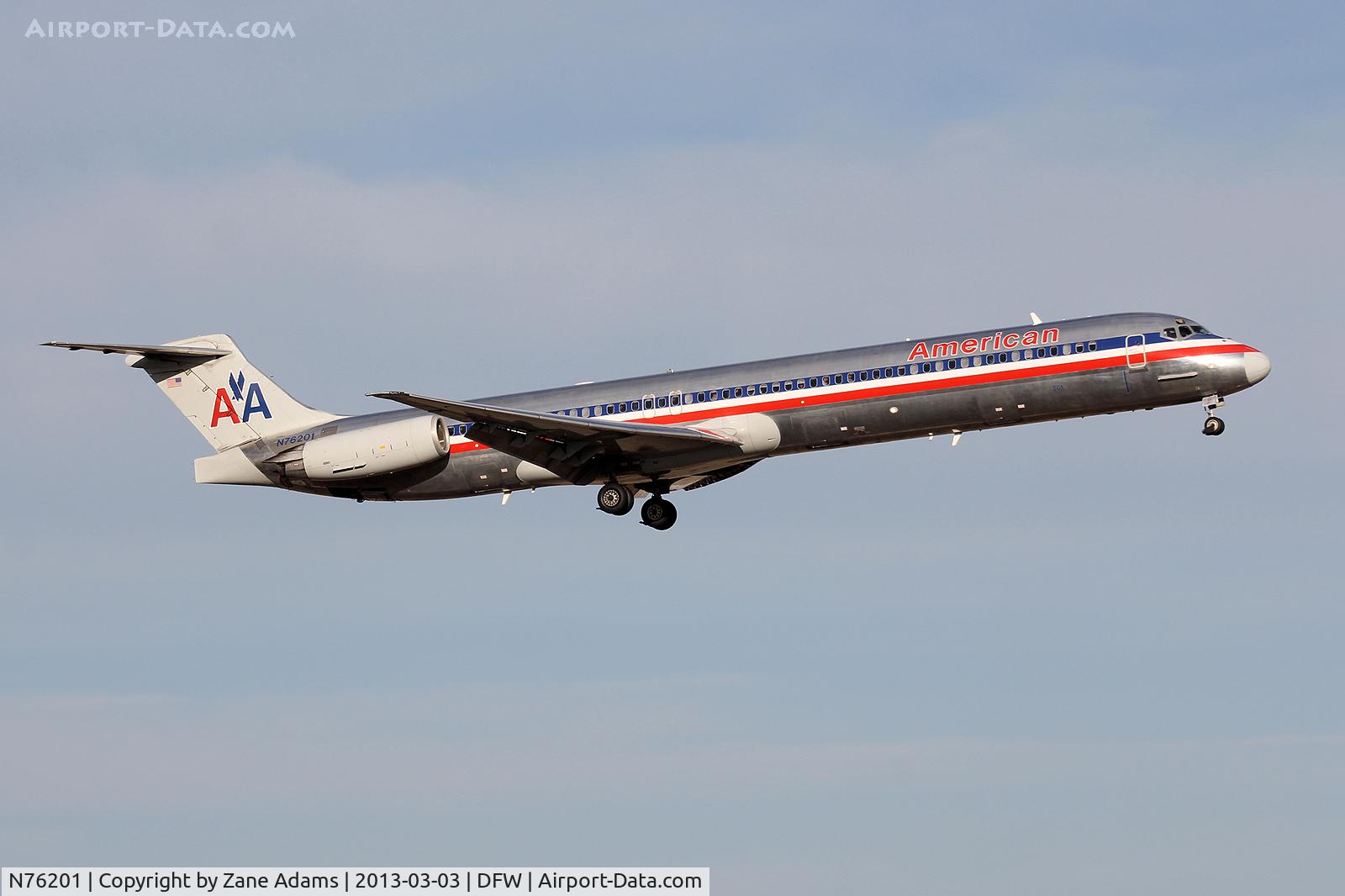 N76201, 1992 McDonnell Douglas MD-83 (DC-9-83) C/N 53291, American Airlines at DFW Airport