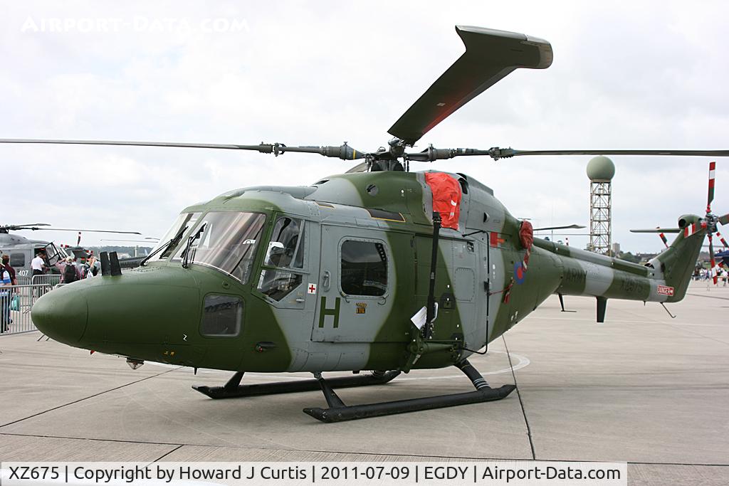 XZ675, 1981 Westland Lynx AH.7 C/N 240, 40th Anniversary of the Westland Lynx. At Air Day.