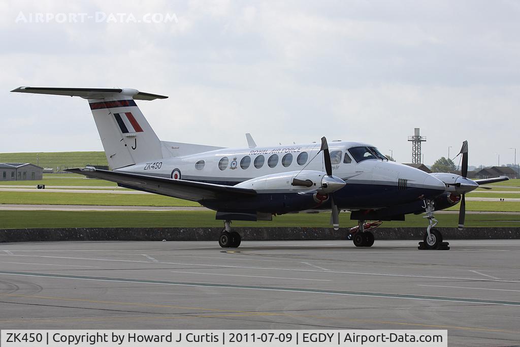 ZK450, 2003 Raytheon B200 King Air C/N BB-1829, At Air Day. 3 FTS, RAF.