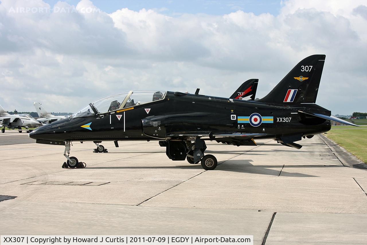 XX307, 1980 Hawker Siddeley Hawk T.1A C/N 141/312132, At Air Day. No.4 FTS/208(R) Sqn.