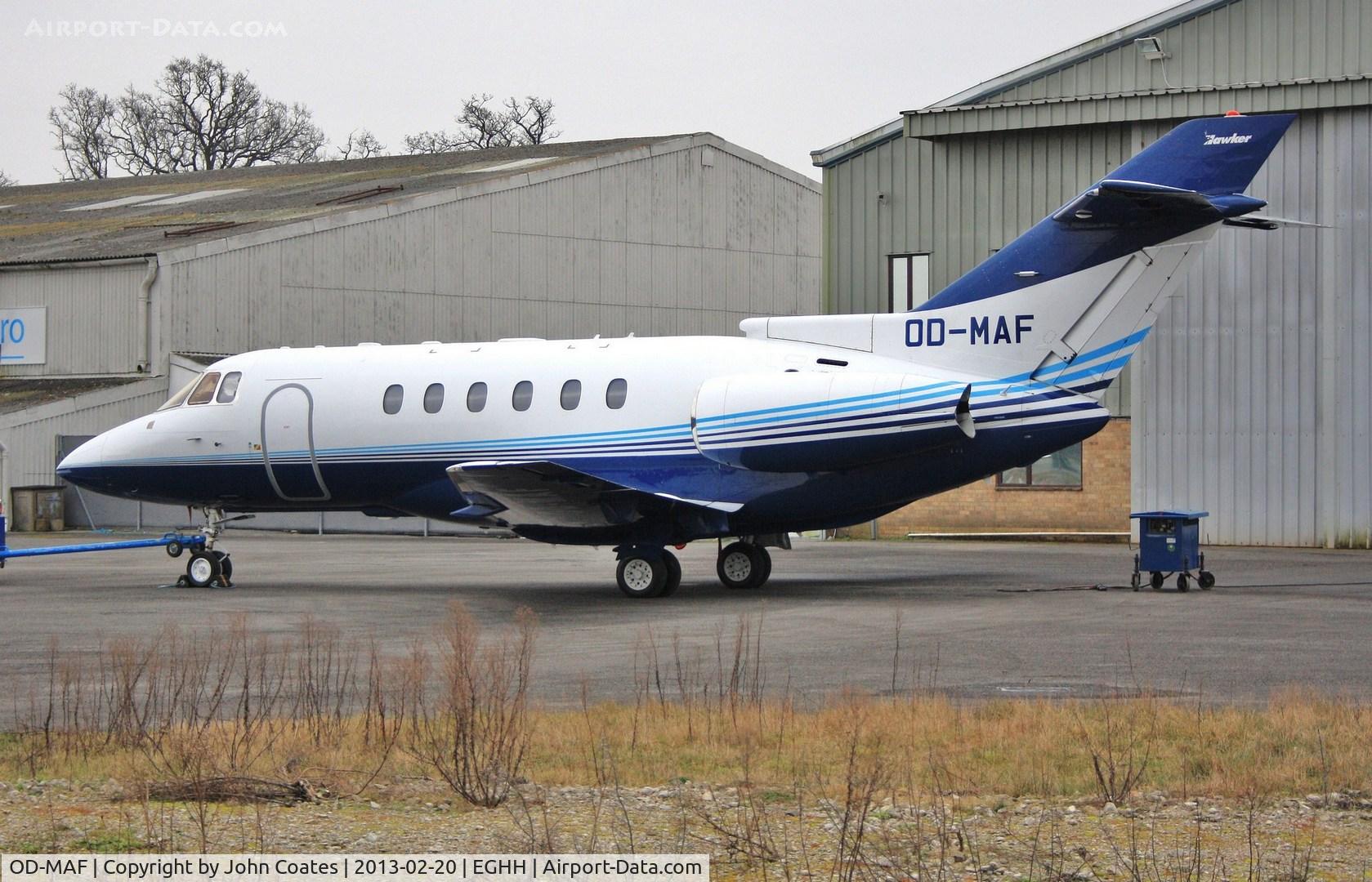 OD-MAF, 2003 Raytheon Hawker 800XP C/N 258631, Parked at JETS..soon to depart