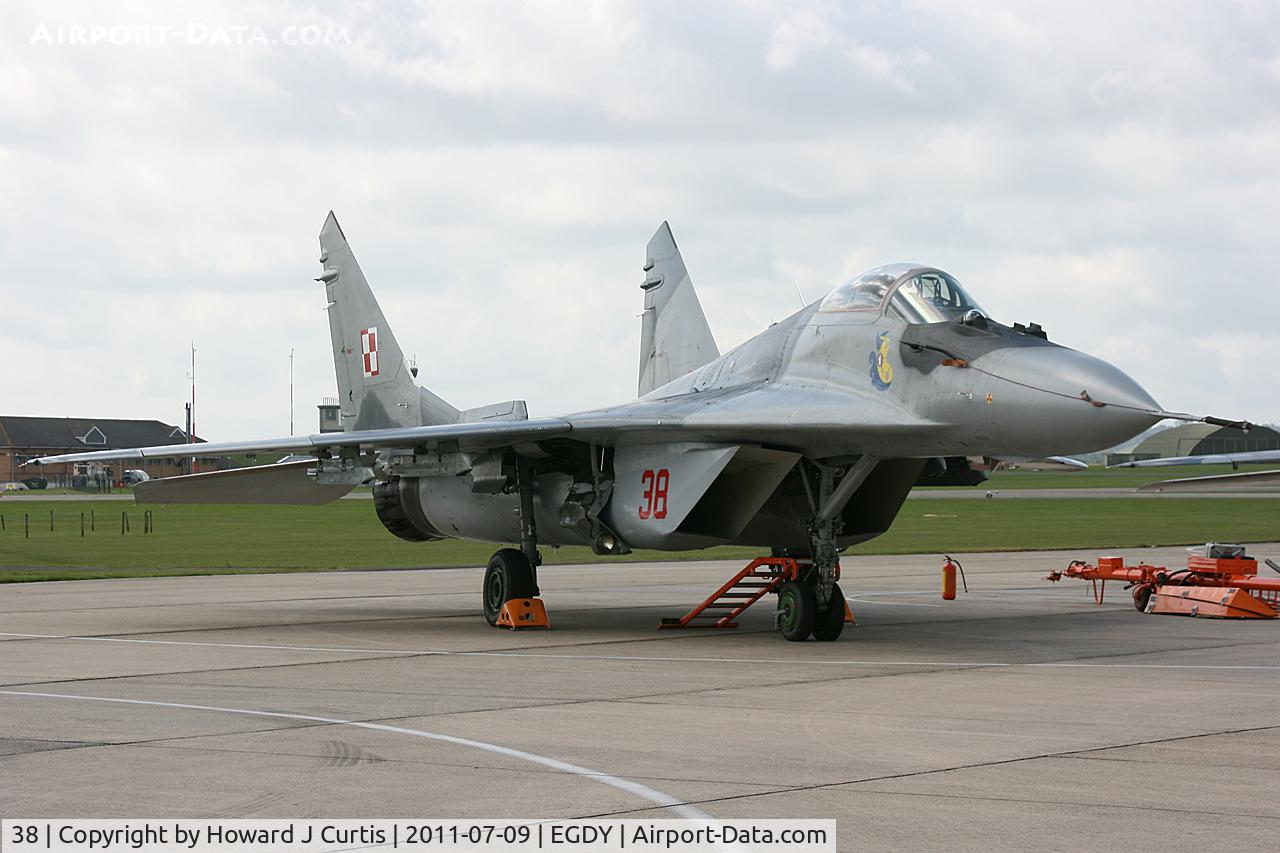 38, Mikoyan-Gurevich MiG-29 C/N 2960532038, At Air Day 2011. Polish Air Force.