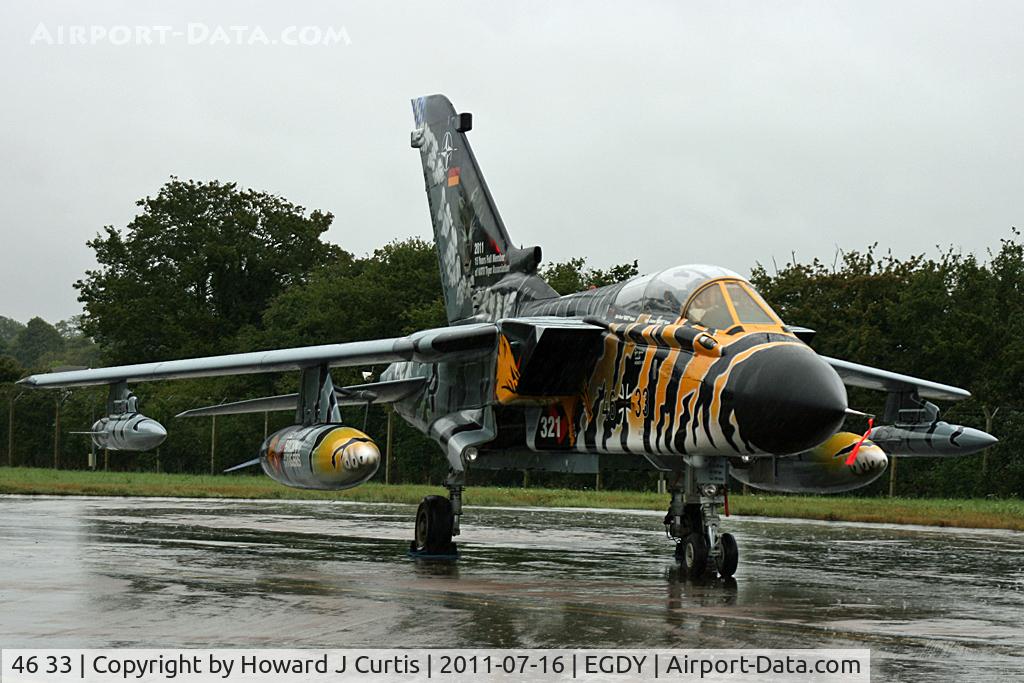 46 33, Panavia Tornado ECR C/N 844/GS266/4333, JbG-32/321 Staffel; another super Tiger scheme! RIAT 2011.