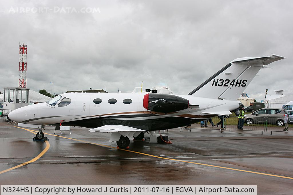 N324HS, 2010 Cessna 510 Citation Mustang C/N 510-0324, High Sierra edition. RIAT 2011.