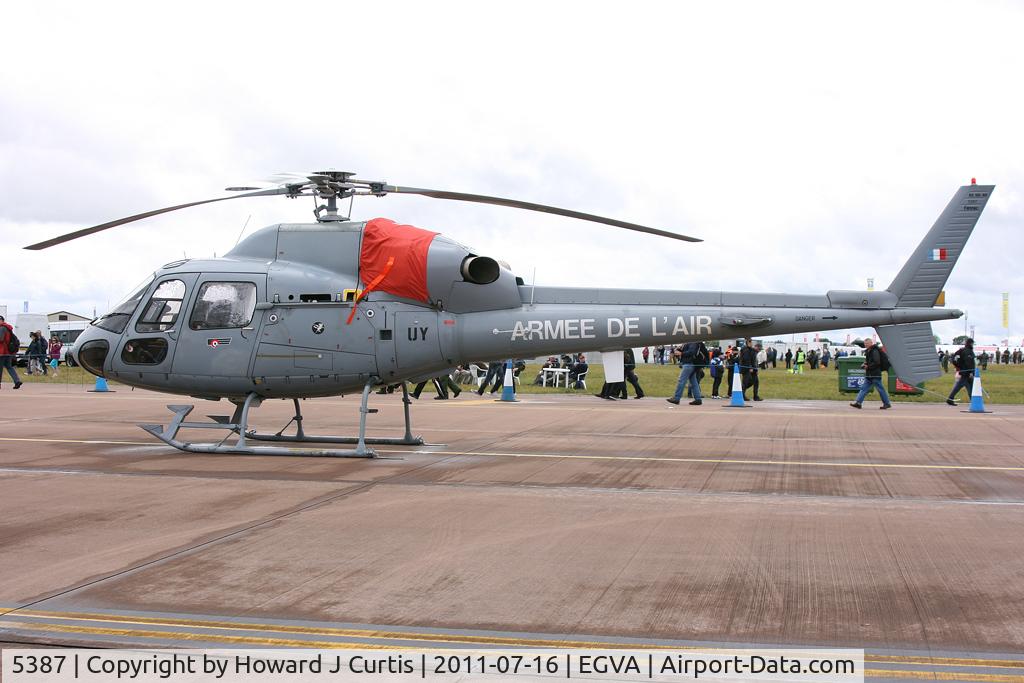 5387, Aérospatiale AS-555AN Fennec C/N 5387, Coded UY, French Air Force. RIAT 2011.