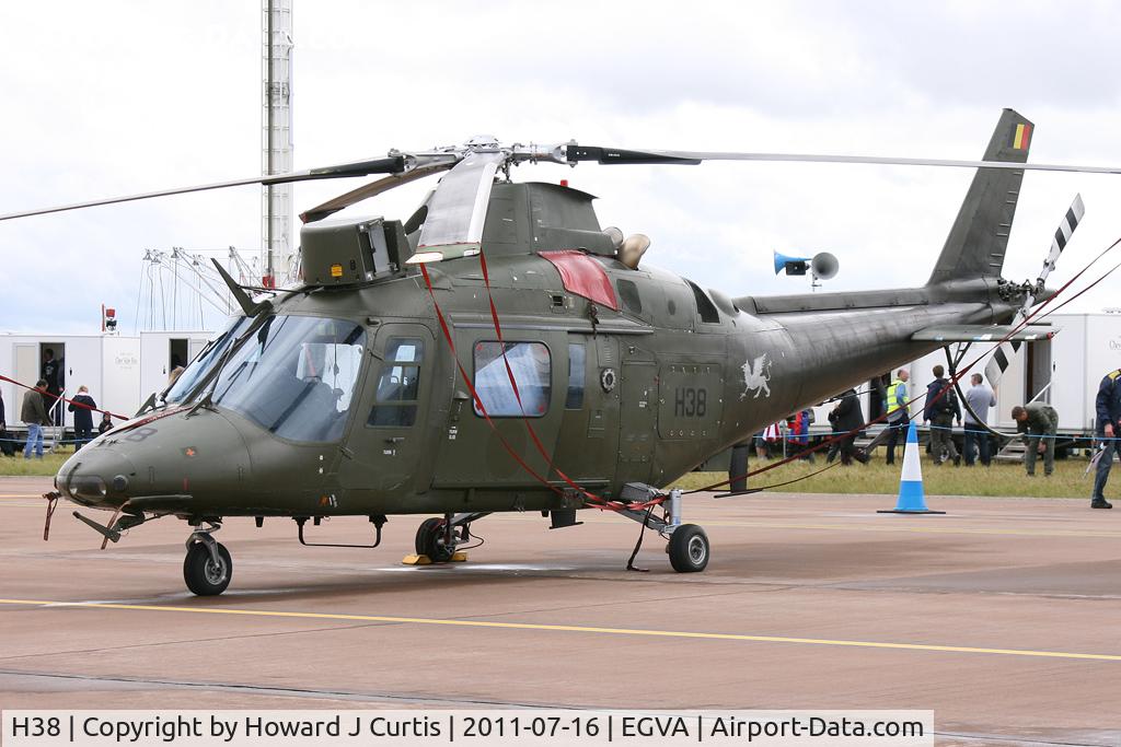 H38, Agusta A-109BA C/N 0338, Belgian Air Component. RIAT 2011.