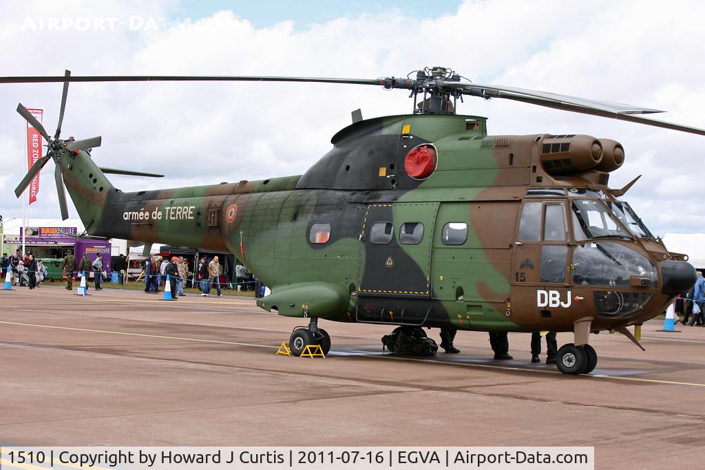 1510, Aérospatiale SA-330B Puma C/N 1510, Armée de Terre. RIAT 2011.