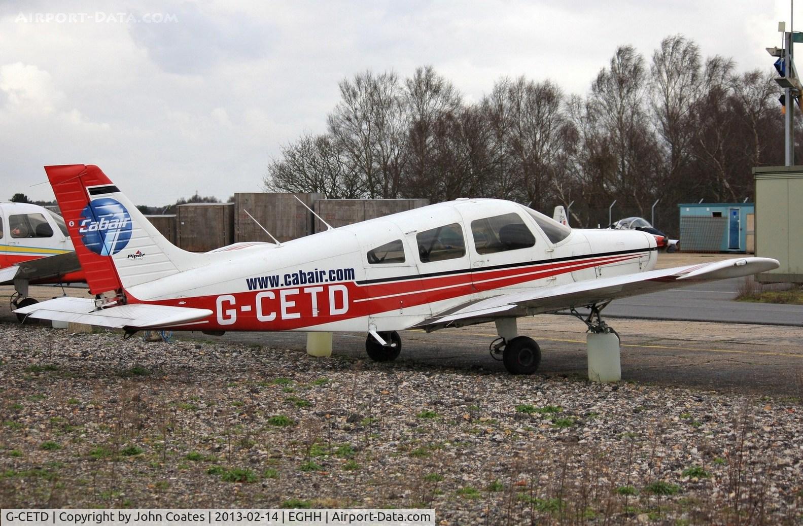 G-CETD, 2002 Piper PA-28-161 Cherokee Warrior III C/N 2842152, At DS Worldwide after being roaded from Elstree