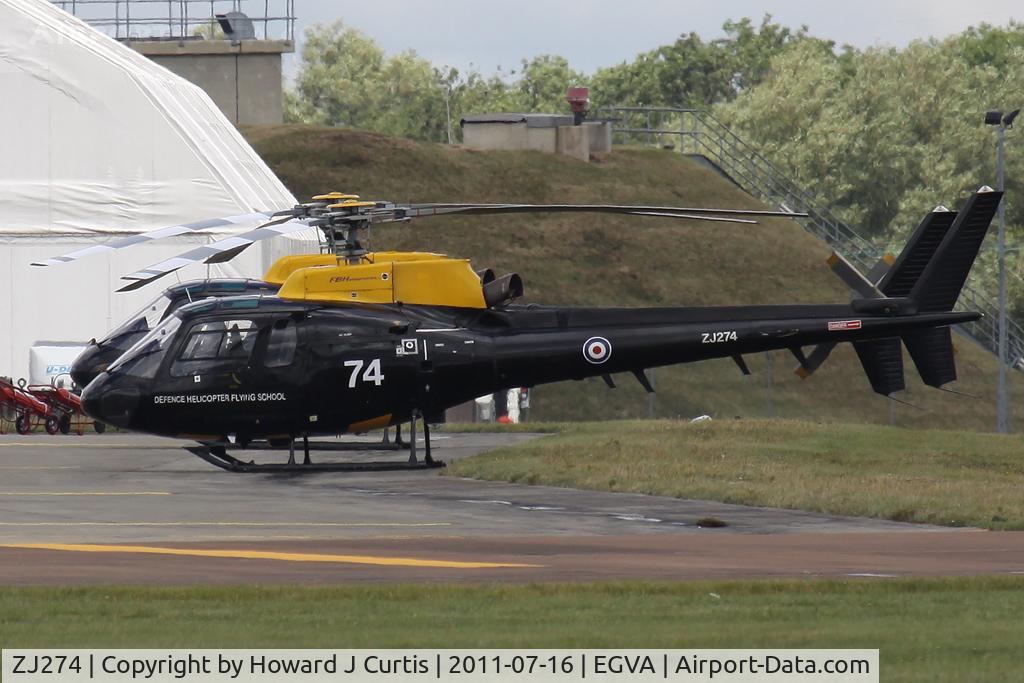 ZJ274, 1997 Eurocopter AS-350BB Squirrel HT1 Ecureuil C/N 3008, 74, DHFS. RIAT 2011.