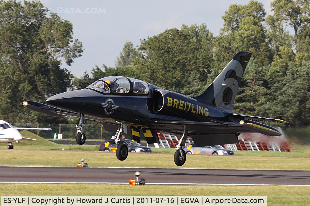 ES-YLF, Aero L-39 Albatros C/N 433141, Breitling Jet Team, coded 6. RIAT 2011.