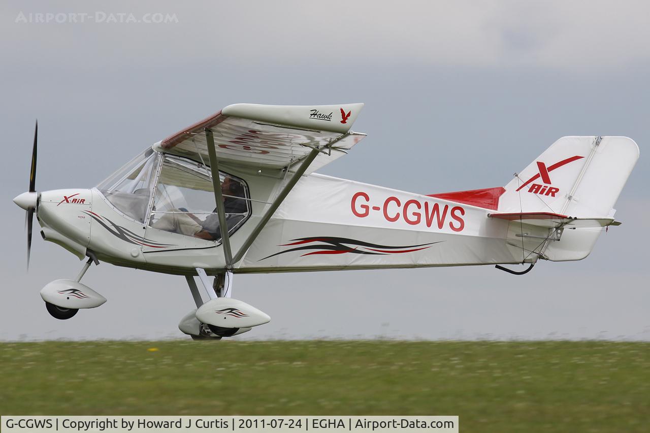G-CGWS, 2011 X'Air Hawk C/N LAA 340-15025, Privately owned.