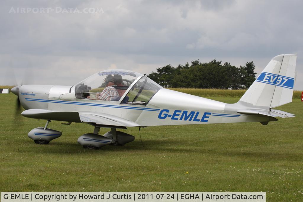 G-EMLE, 2004 Aerotechnik EV-97 Eurostar C/N PFA 315-14251, Privately owned.