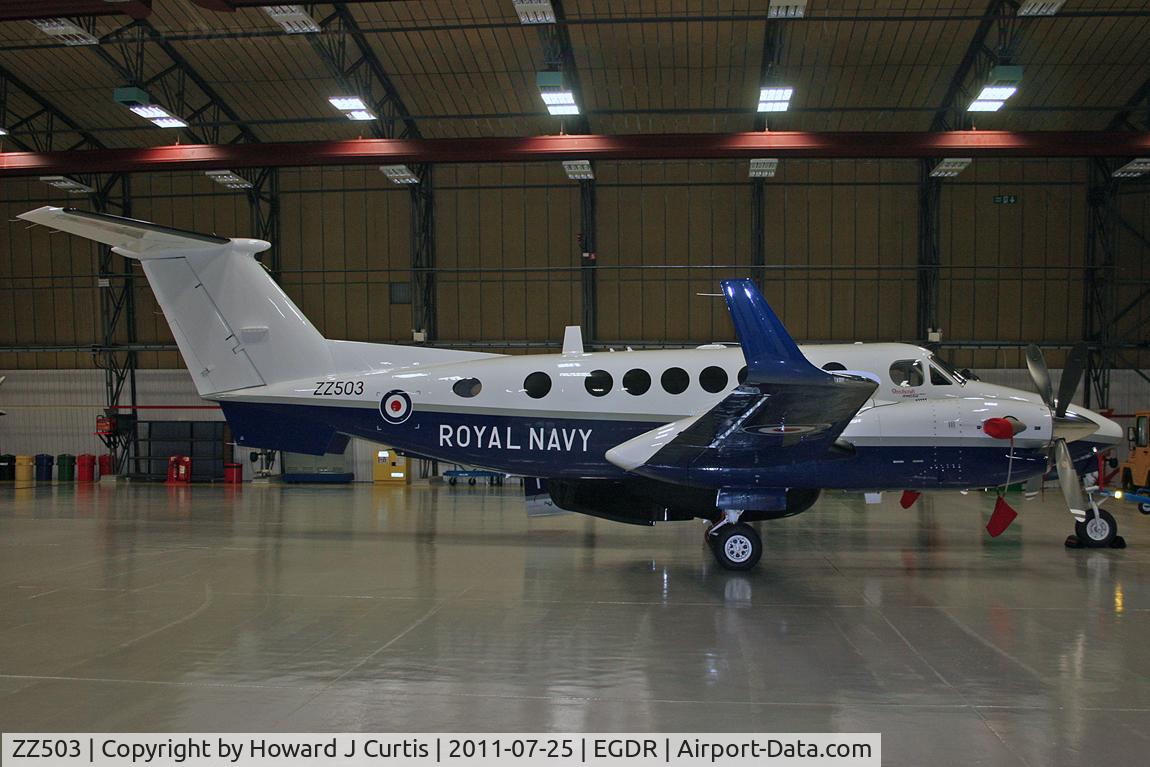 ZZ503, 2008 Hawker Beechcraft B350CER Avenger T1 C/N FL633, Freshly delivered, 750 NAS.