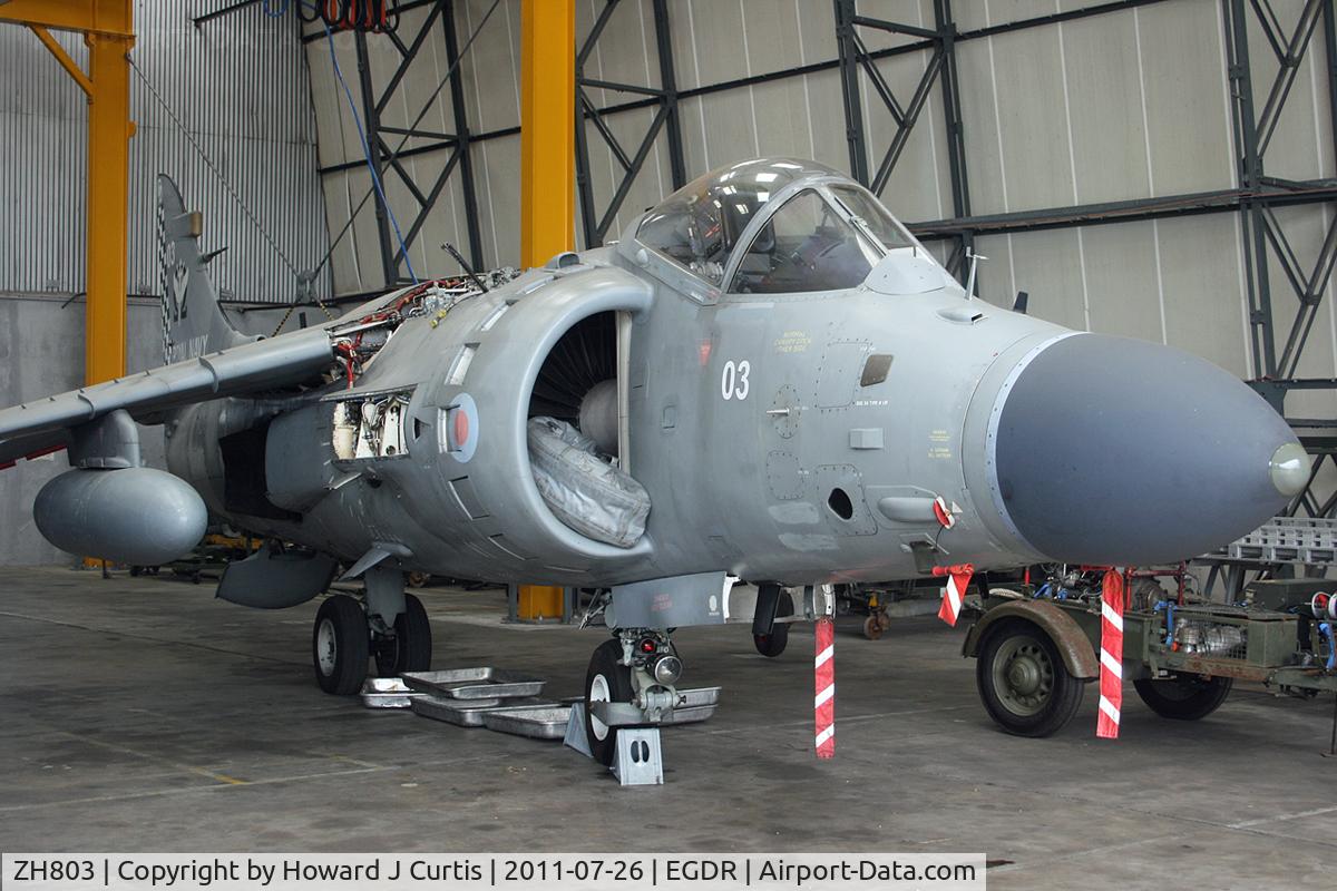 ZH803, 1996 British Aerospace Sea Harrier F/A.2 C/N NB08, In use with the SFDO here.