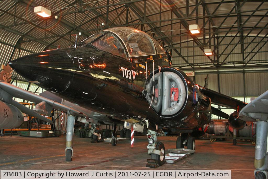 ZB603, 1983 British Aerospace Harrier T.8 C/N 212035, Coded T03, SFDO.