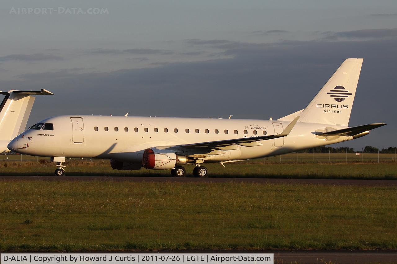 D-ALIA, 2002 Embraer 170LR (ERJ-170-100LR) C/N 17000006, Cirrus Airlines, in store.