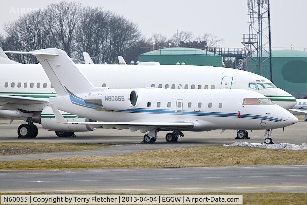 N60055, 1999 Bombardier Challenger 604 (CL-600-2B16) C/N 5400, 1999 Bombardier CL-600-2B16, c/n: 5400
at Luton