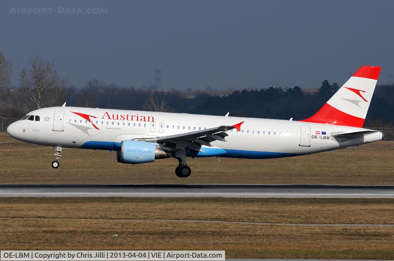 OE-LBM, 2001 Airbus A320-214 C/N 1504, Austrian Airlines