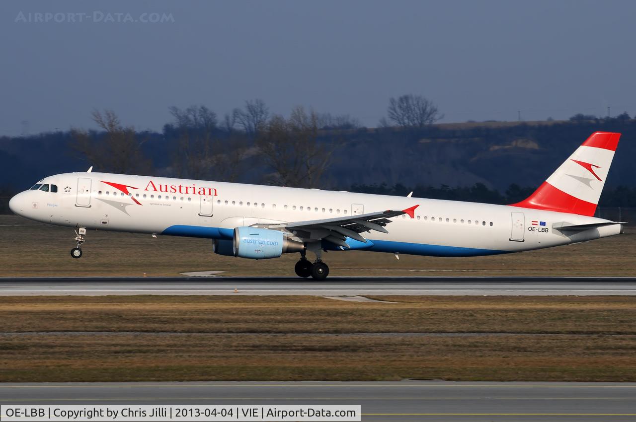OE-LBB, 1995 Airbus A321-111 C/N 570, Austrian Airlines