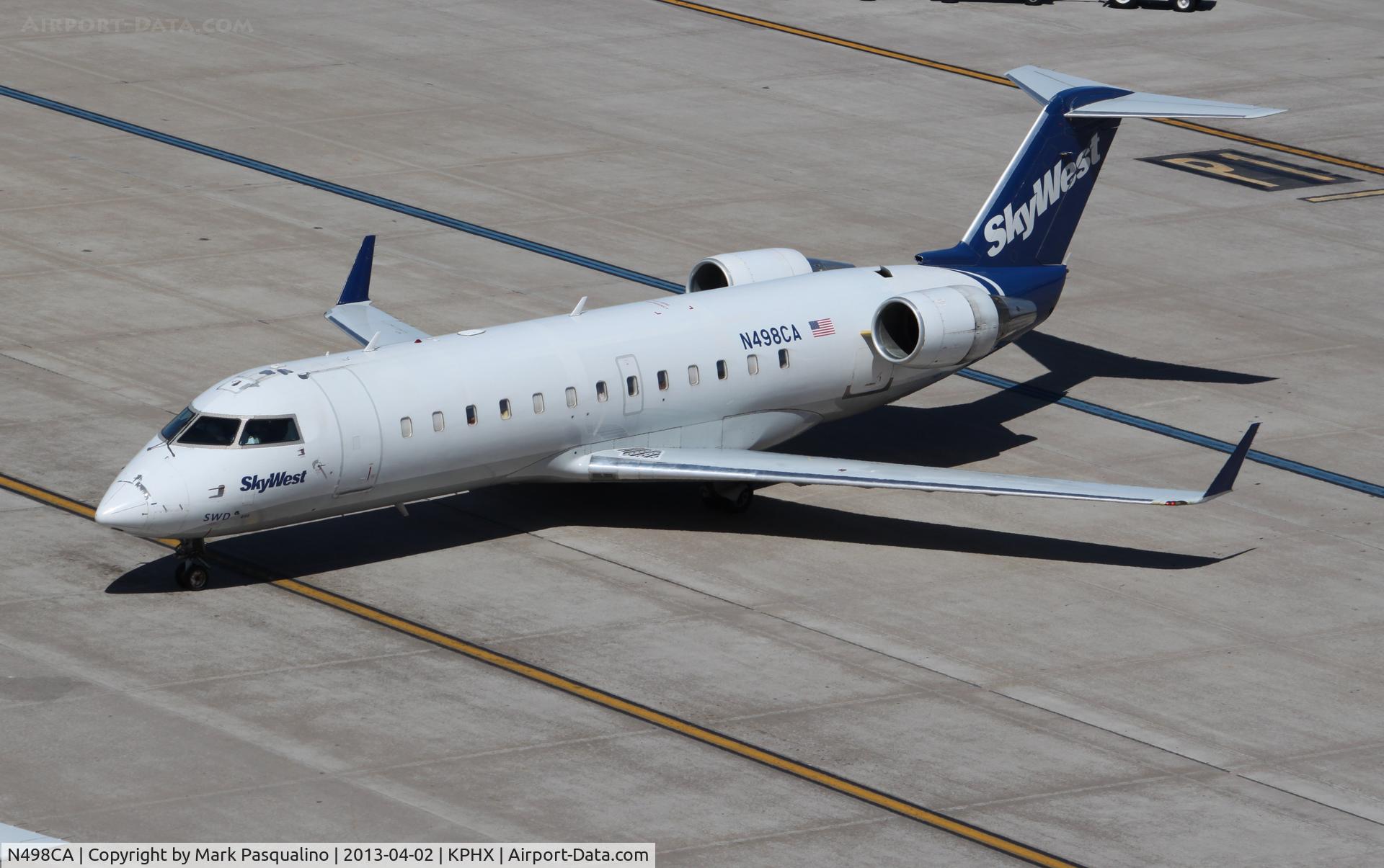 N498CA, 2003 Bombardier CRJ-200ER (CL-600-2B19) C/N 7792, CL-600-2B19
