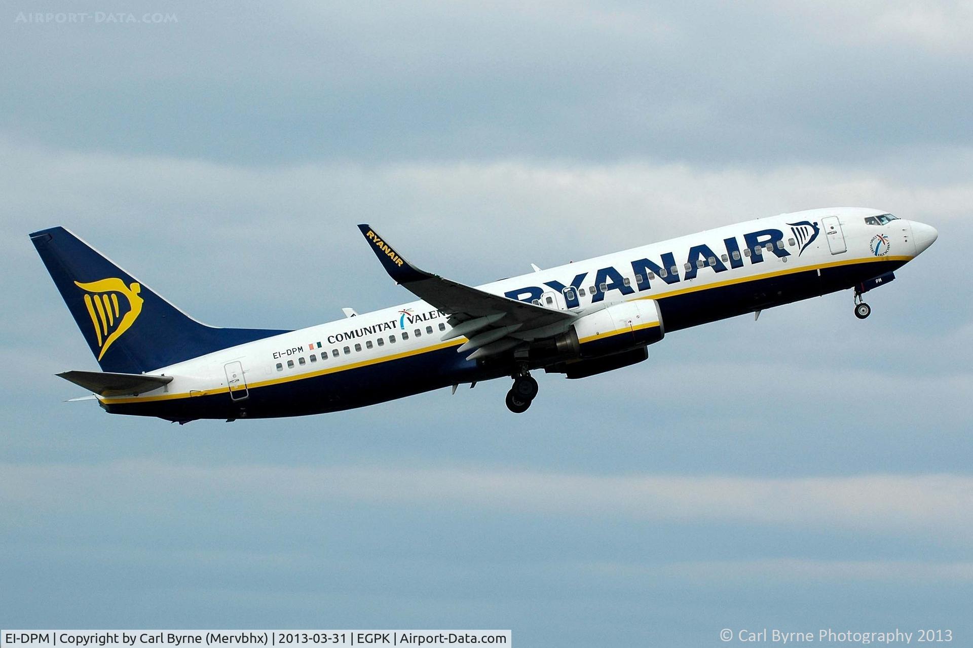 EI-DPM, 2007 Boeing 737-8AS C/N 33640, Taken from 'The Mound'.