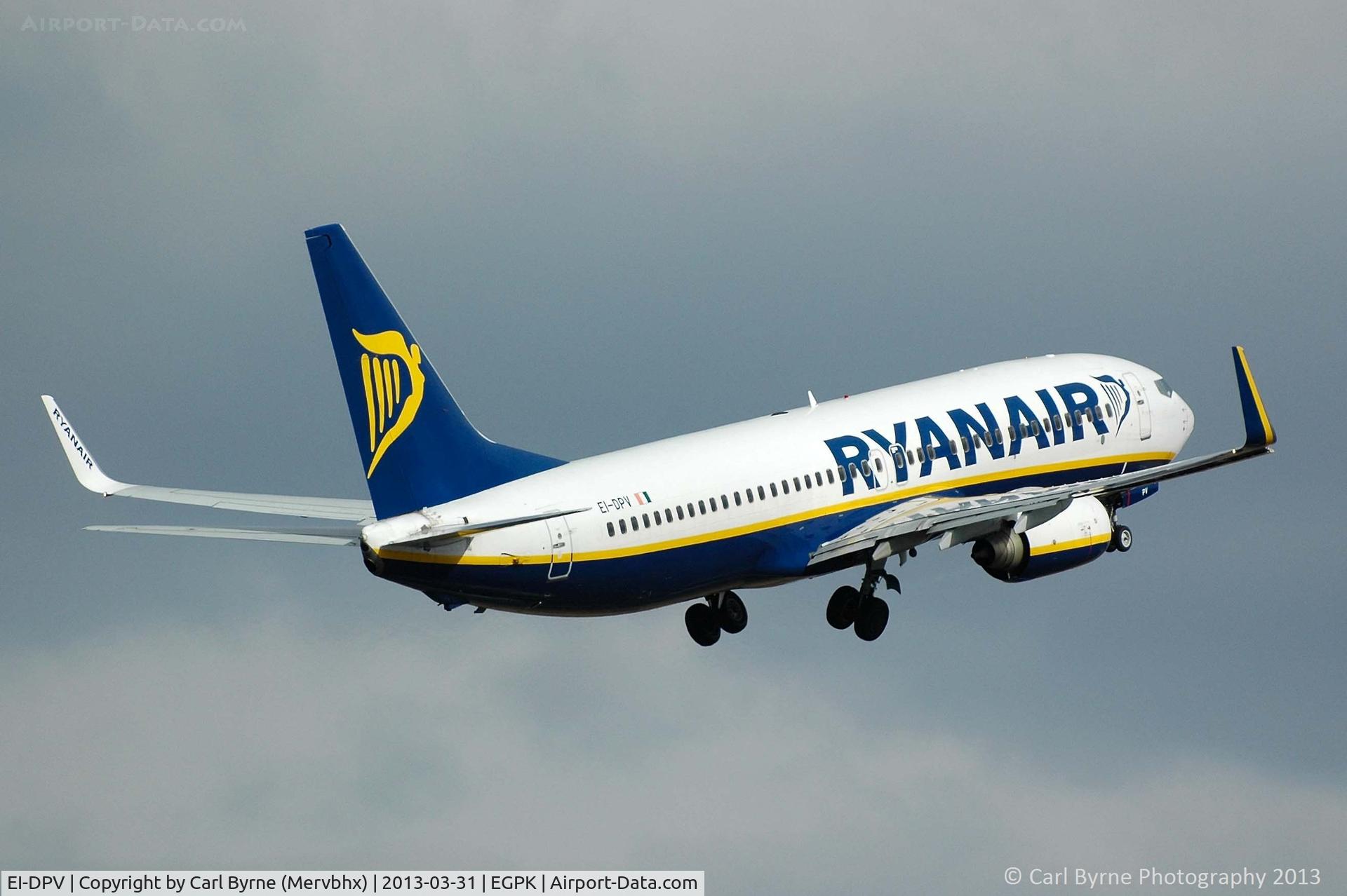 EI-DPV, 2007 Boeing 737-8AS C/N 35551, Taken from 'The Mound'.