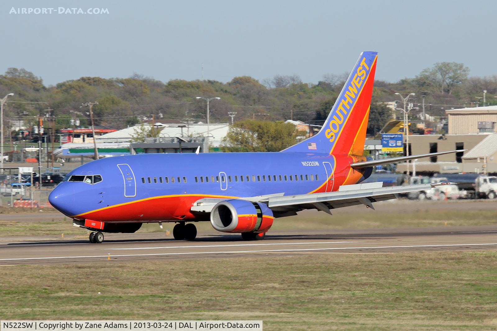 N522SW, 1992 Boeing 737-5H4 C/N 26564, Southwest Airlines at Dallas Love Field