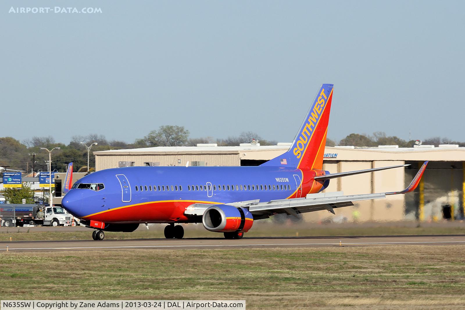 N635SW, 1996 Boeing 737-3H4 C/N 27708, Southwest Airlines at Dallas Love Field