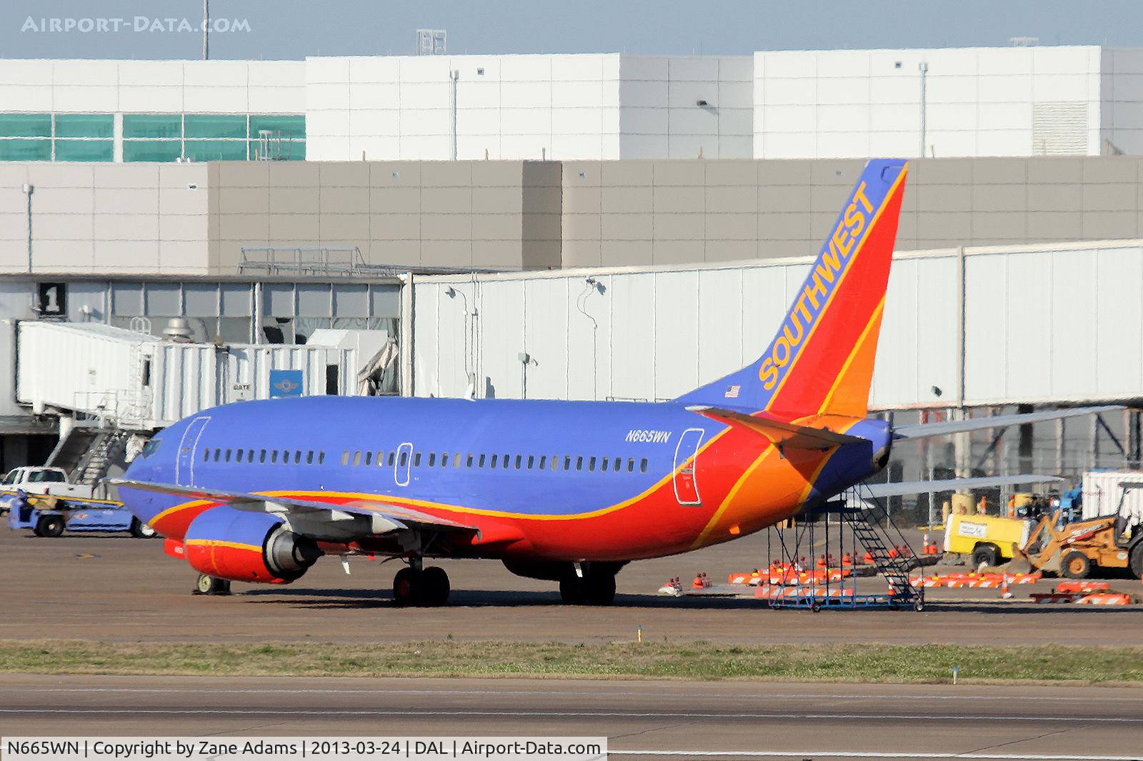 N665WN, 1986 Boeing 737-3Y0 C/N 23497, Southwest Airlines at Dallas Love Field